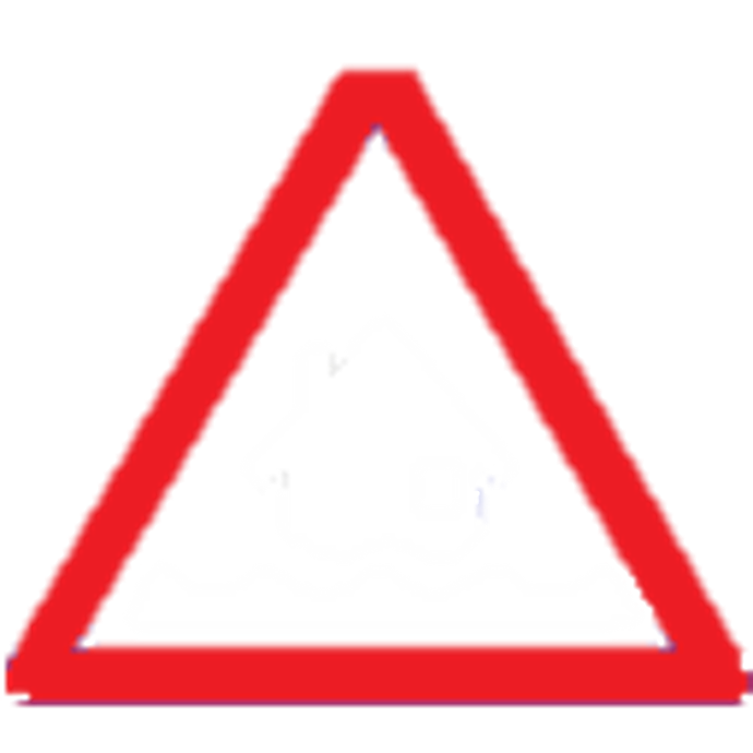 flooding house red triangle trans
