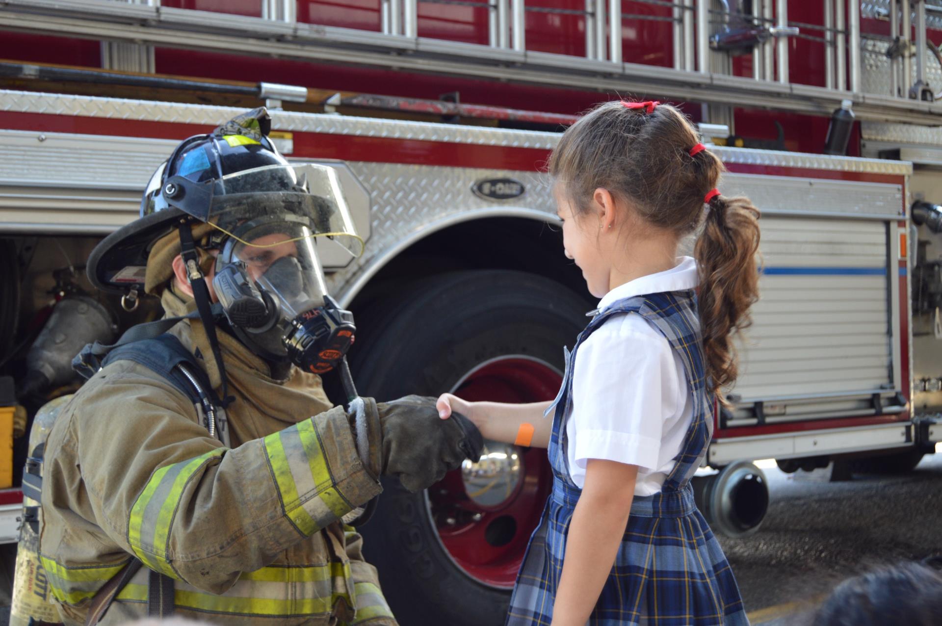 Fireman and Little Girl